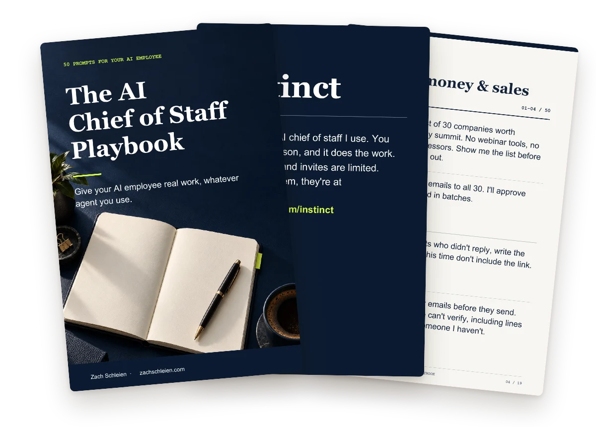 AI chief of staff playbook preview